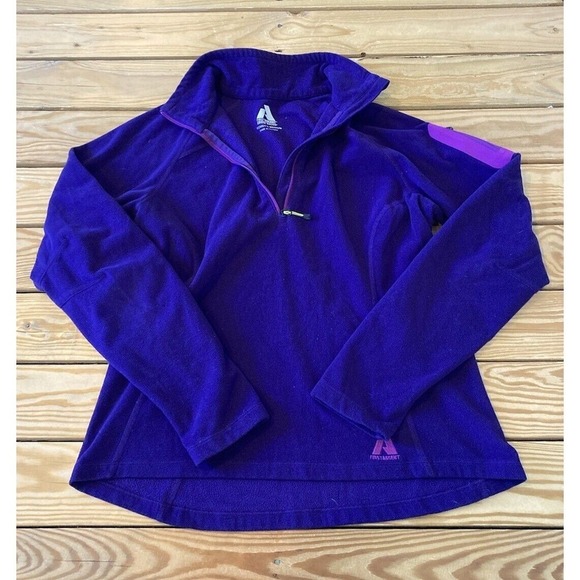 Eddie Bauer First Ascent 1/4 Zip Fleece Jacket Size Medium Women’s Purple - Picture 1 of 7